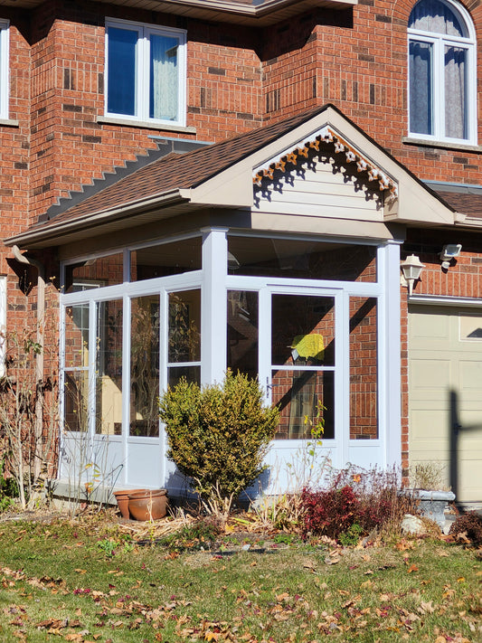 Aluminum porch enclosure